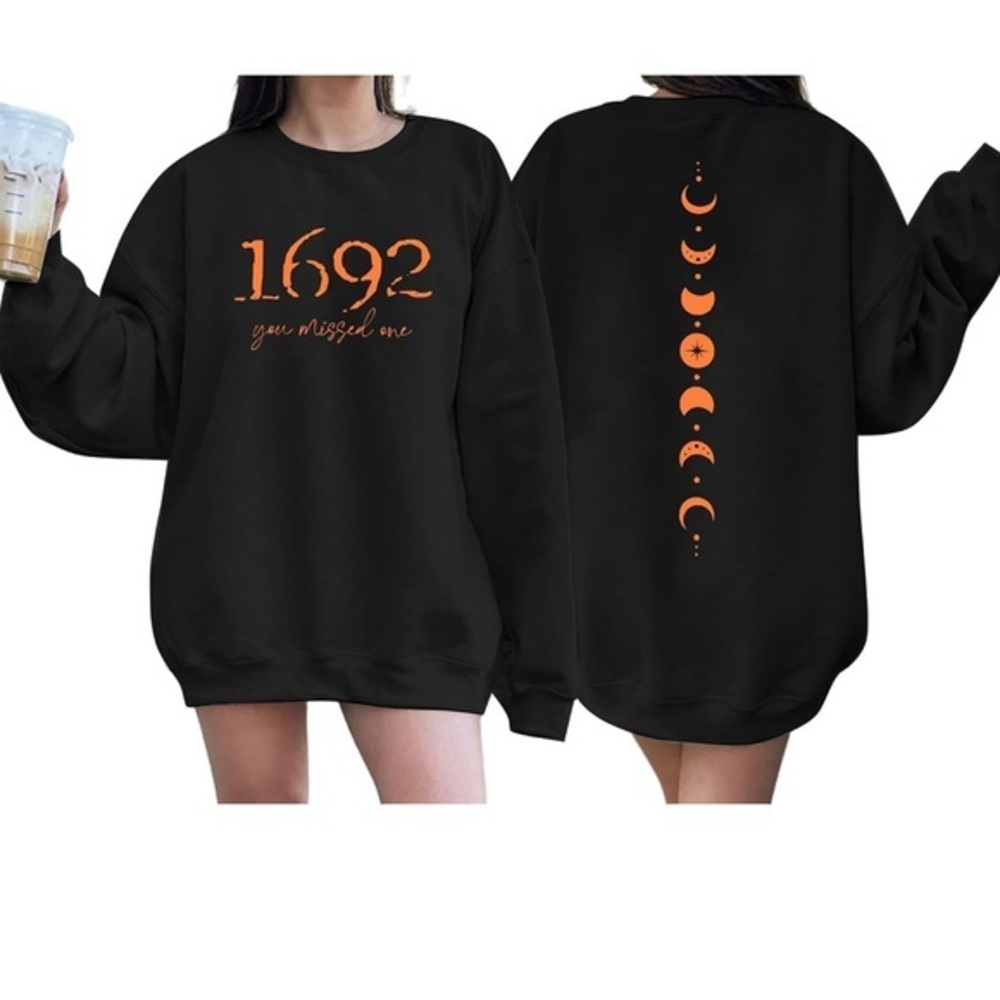 *REWORKED* NWOT -1692 “You Missed One” Off-the-Shoulder Long Sleeve Tee (M)